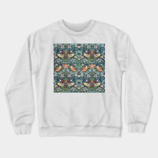 Strawberry Pattern Art Nouveau Crewneck Sweatshirt